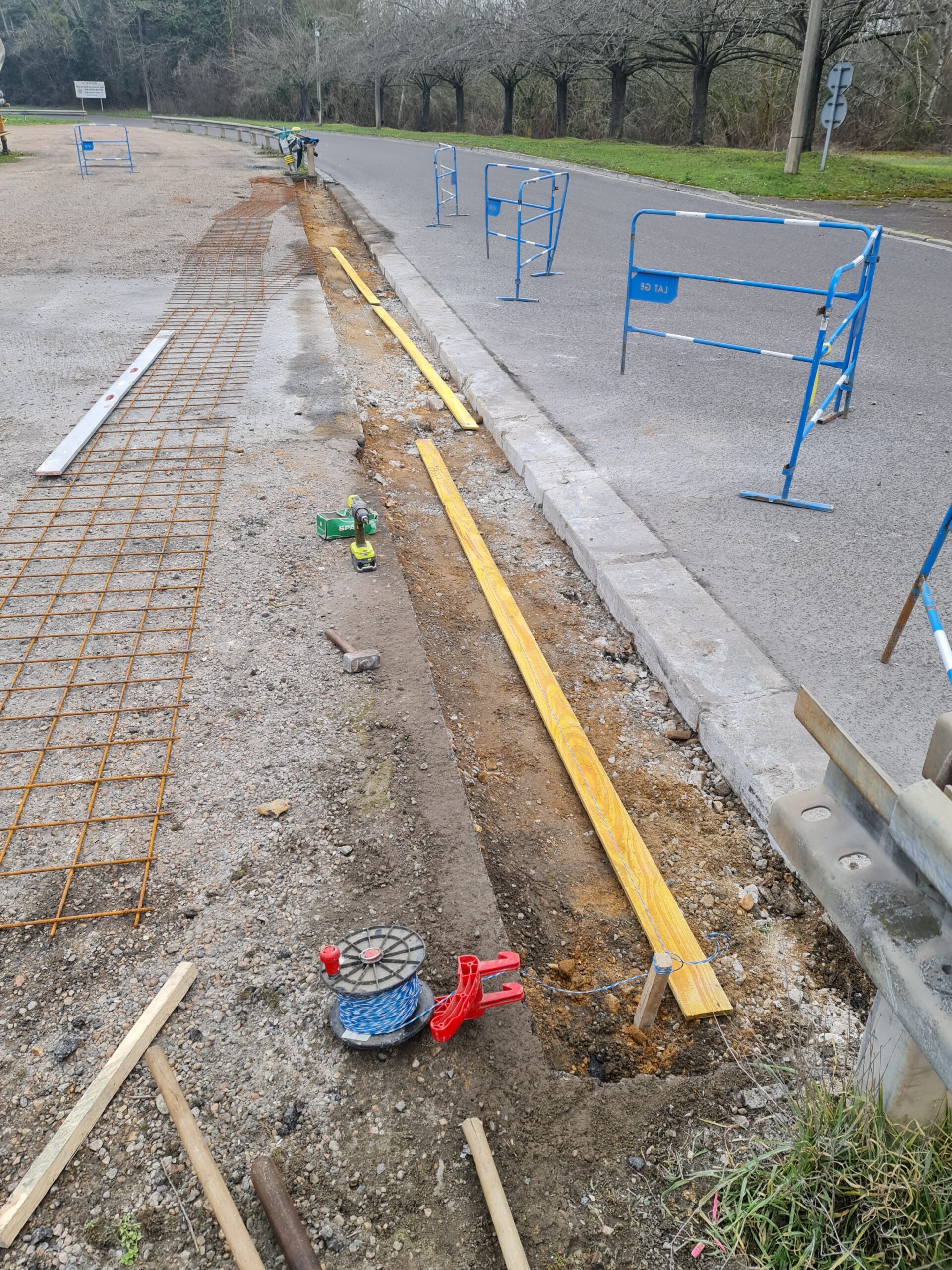 Réfection de trottoirs et voirie suite à travaux VRD Tech.